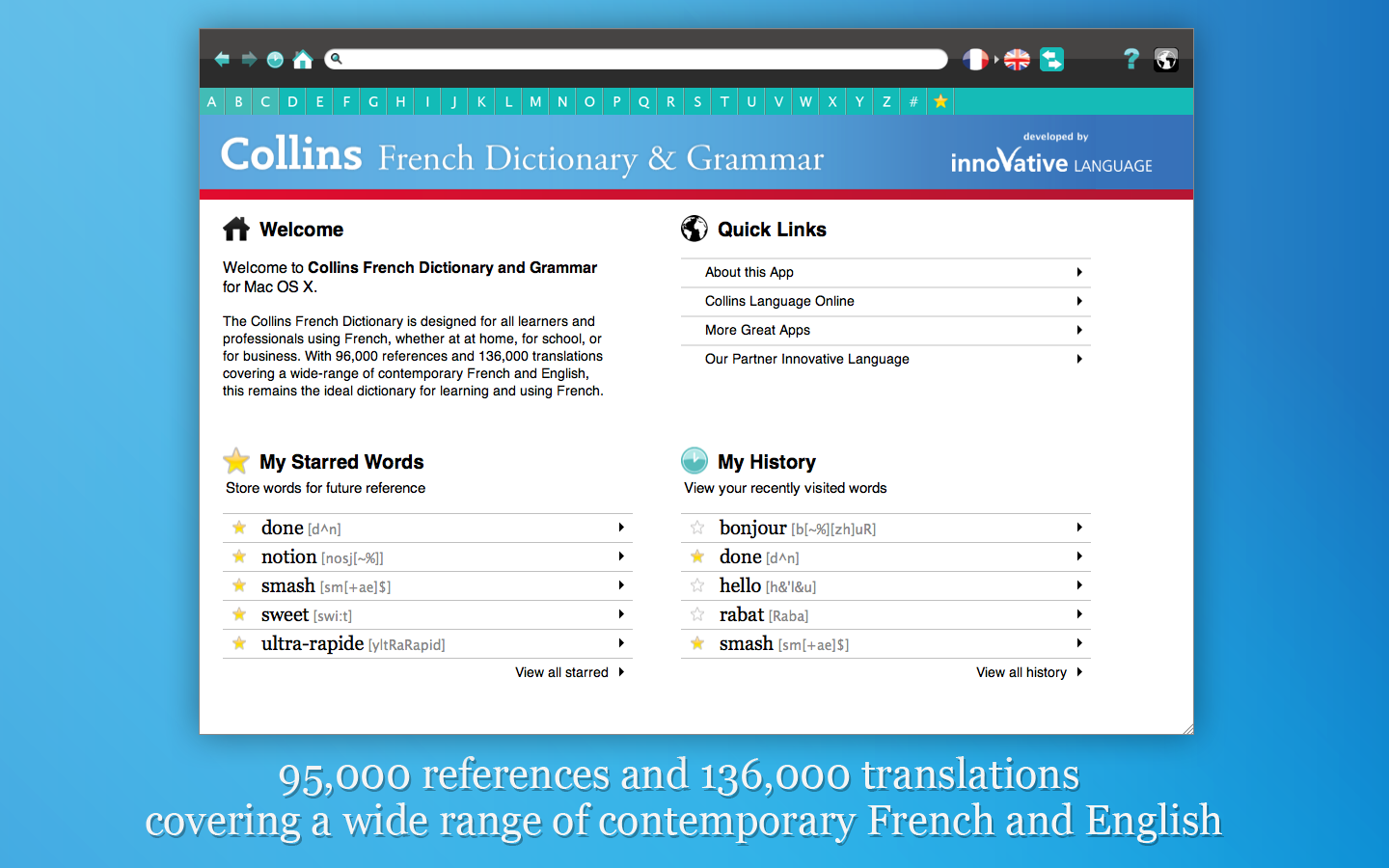 Screenshot 1 - Collins French Dictionary 