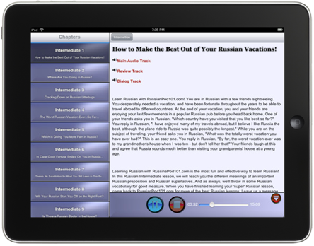 Screenshot 3 - Intermediate Russian for iPad 