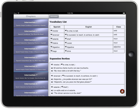 Screenshot 2 - Intermediate Spanish for iPad 