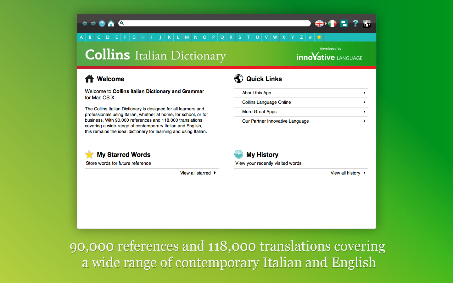 Screenshot 1 - Collins Italian Dictionary 