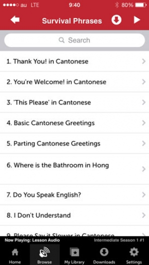 Screenshot 3 - Innovative Language 101: Learn Cantonese on the go! 