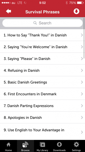 Screenshot 3 - Innovative Language 101: Learn Danish on the go! 