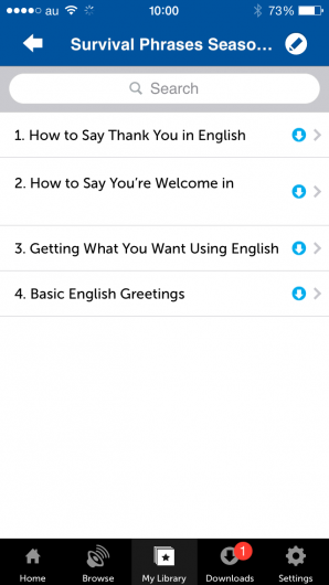 Screenshot 5 - Innovative Language 101: Learn English on the go! 