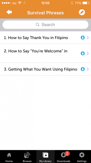 Screenshot 5 - Innovative Language 101: Learn Filipino on the go! 