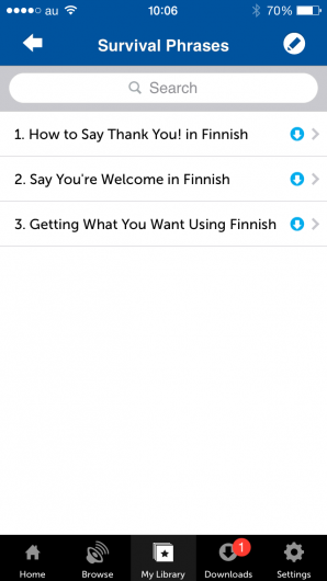 Screenshot 5 - Innovative Language 101: Learn Finnish on the go! 