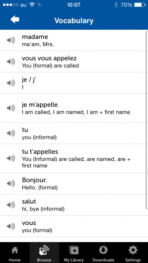Screenshot 2 - Innovative Language 101: Learn French on the go! 