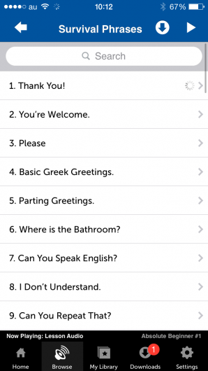 Screenshot 3 - Innovative Language 101: Learn Greek on the go! 