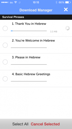 Screenshot 4 - Innovative Language 101: Learn Hebrew on the go! 