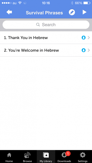 Screenshot 5 - Innovative Language 101: Learn Hebrew on the go! 
