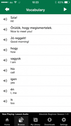 Screenshot 2 - Innovative Language 101: Learn Hungarian on the go! 