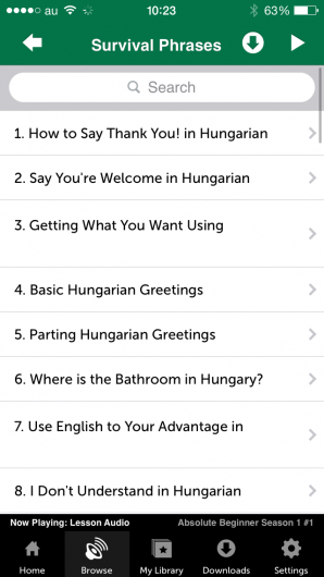 Screenshot 3 - Innovative Language 101: Learn Hungarian on the go! 