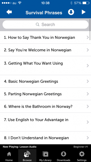 Screenshot 3 - Innovative Language 101: Learn Norwegian on the go! 