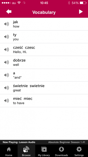 Screenshot 2 - Innovative Language 101: Learn Polish on the go! 