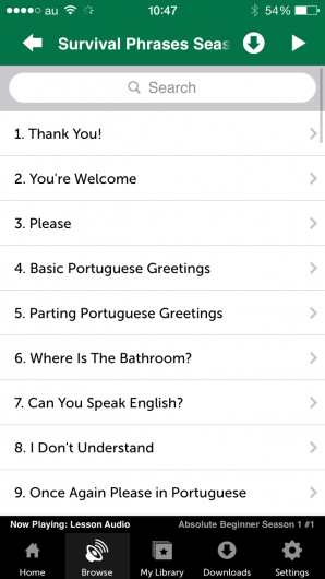 Screenshot 3 - Innovative Language 101: Learn Portuguese on the go! 
