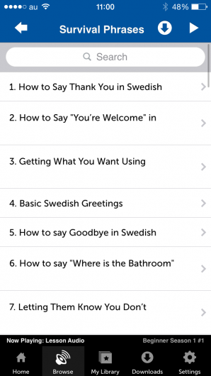 Screenshot 3 - Innovative Language 101: Learn Swedish on the go! 