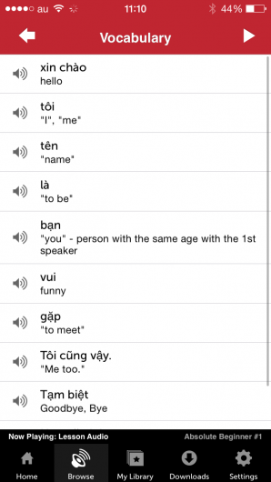 Screenshot 2 - Innovative Language 101: Learn Vietnamese on the go! 
