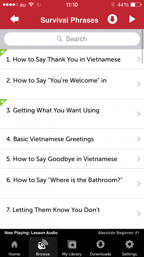 Screenshot 3 - Innovative Language 101: Learn Vietnamese on the go! 