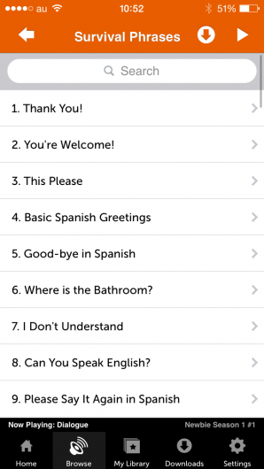 Screenshot 3 - Innovative Language 101: Learn Spanish on the go! 