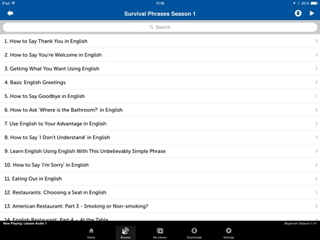 Screenshot 3 - Innovative Language 101: Learn English on the go! 