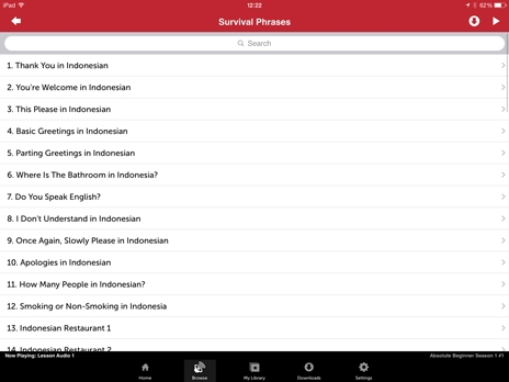 Screenshot 3 - Innovative Language 101: Learn Indonesian on the go!  