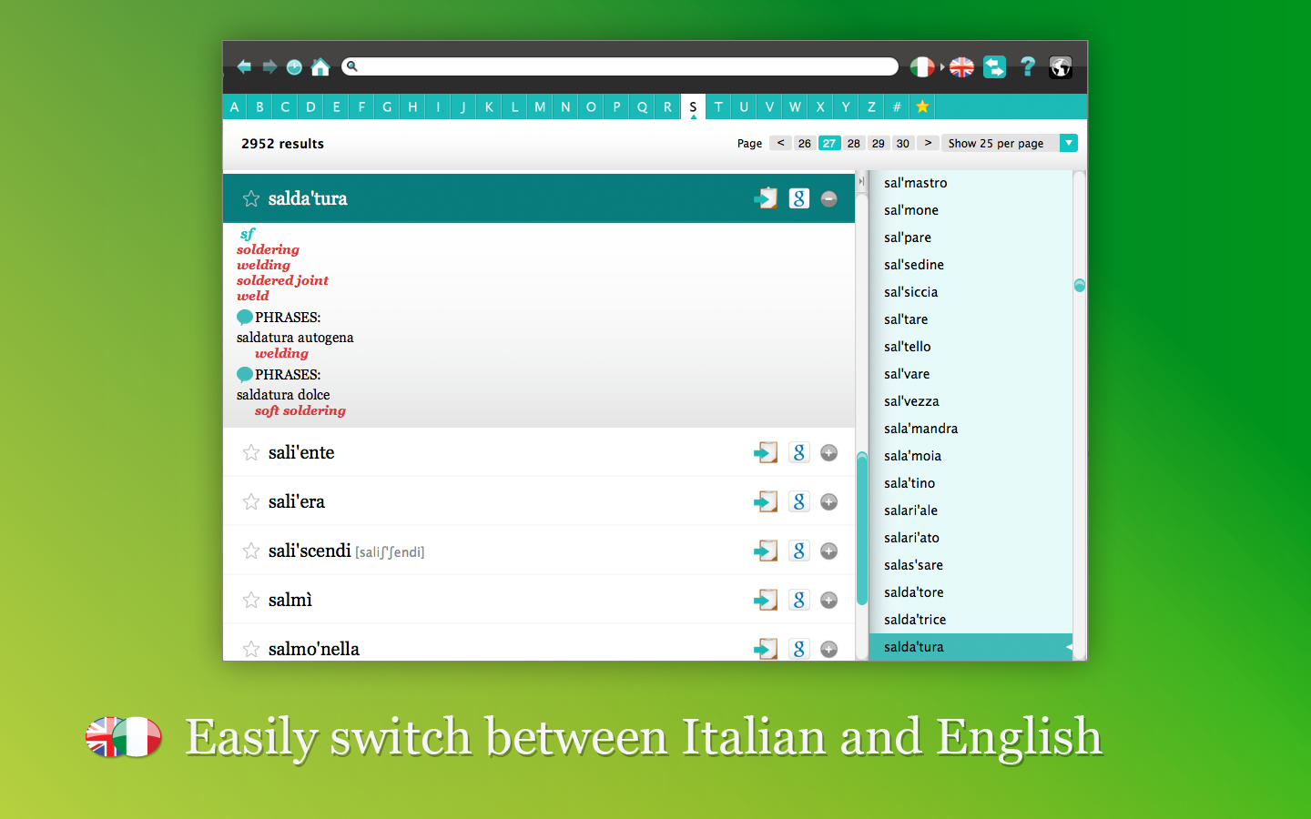 Screenshot 5 - Collins Italian Dictionary 