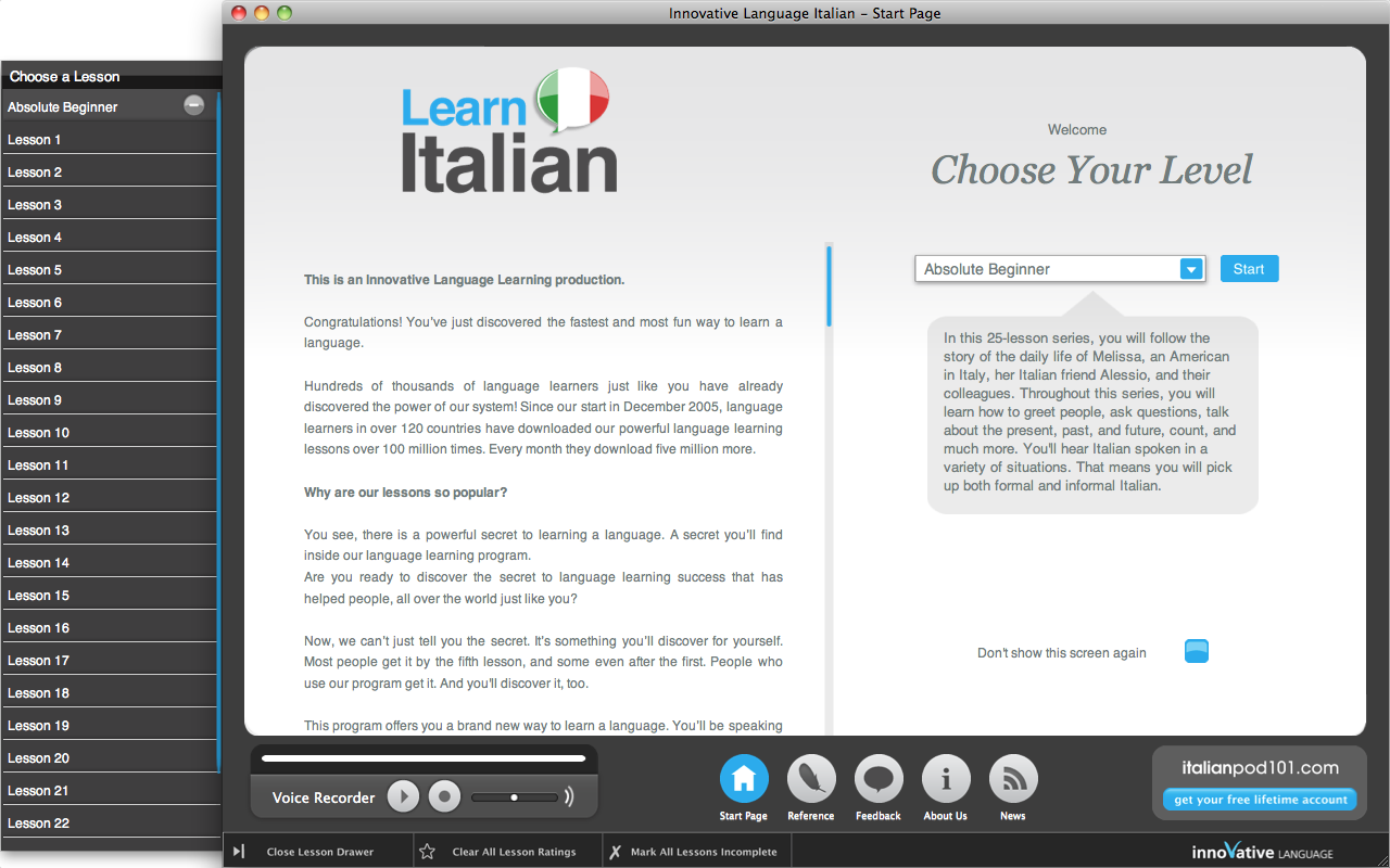 Screenshot 2 - Learn Italian - Absolute Beginner 