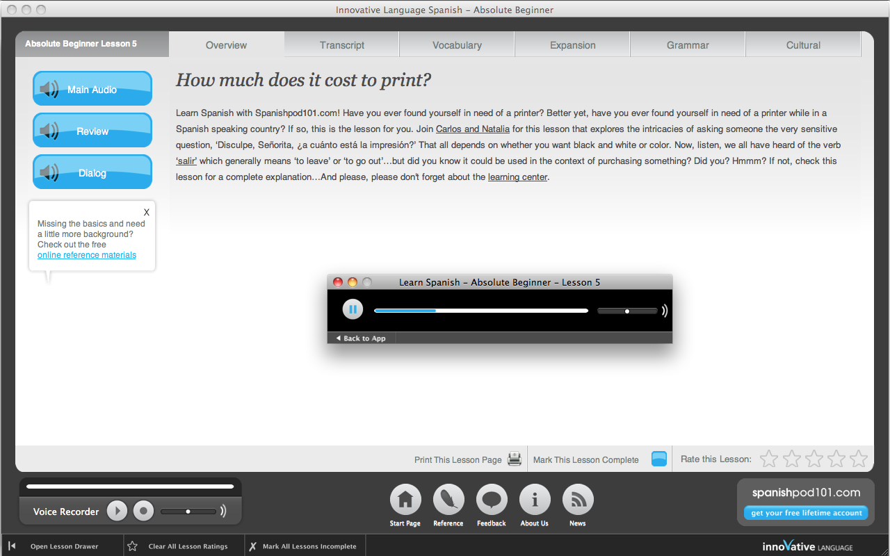 Screenshot 2 - Learn Spanish - Absolute Beginner 