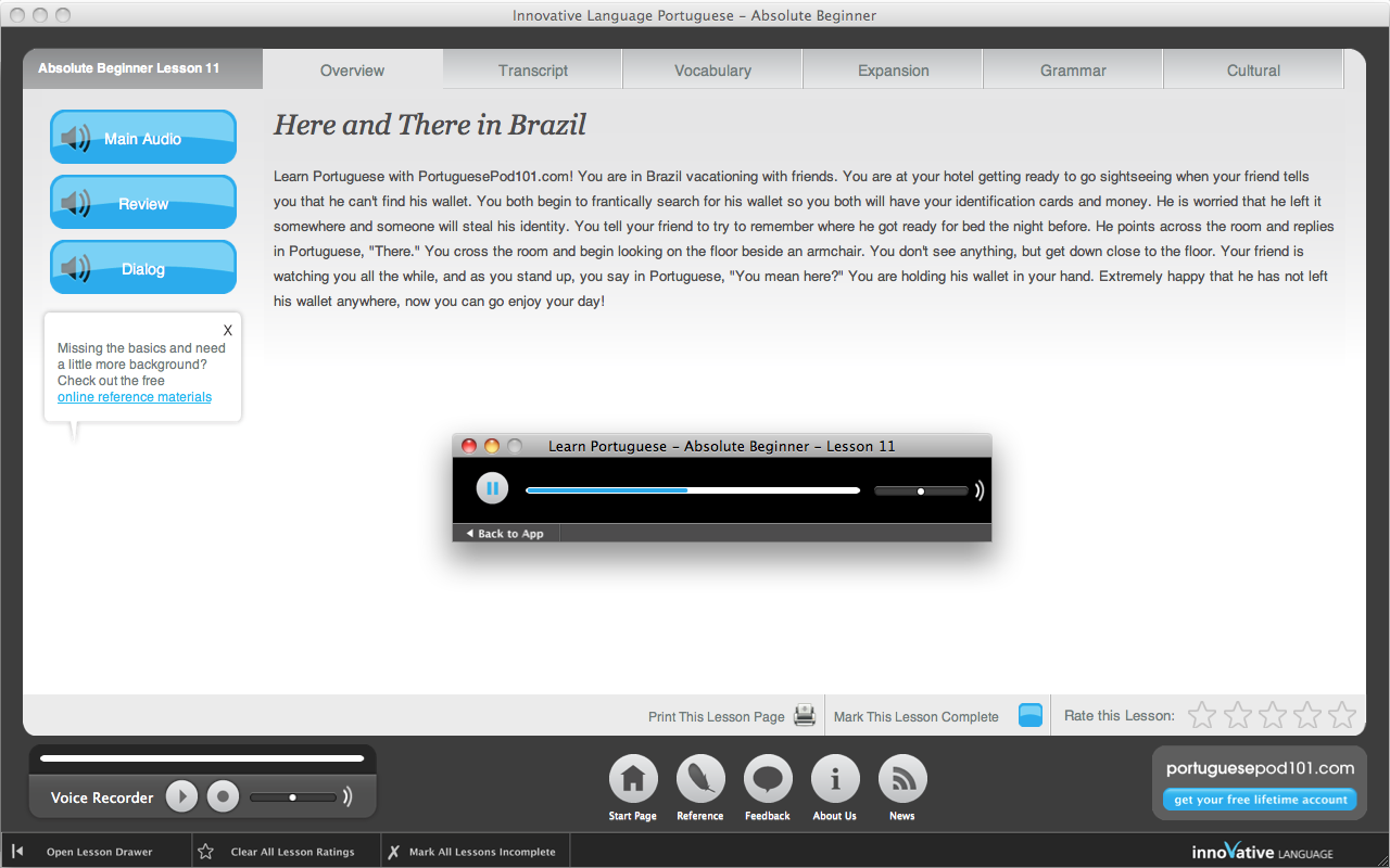 Screenshot 2 - Learn Portuguese Absolute Beginner 