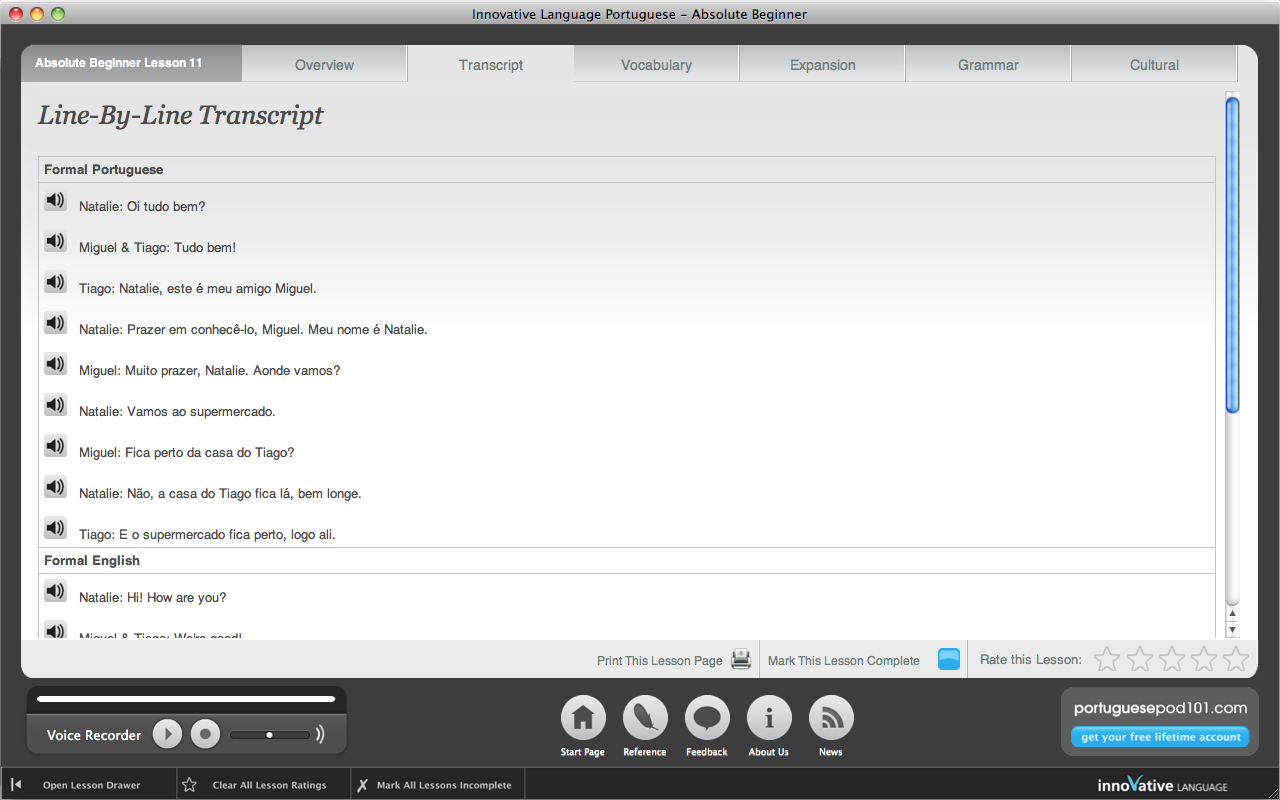 Screenshot 3 - Learn Portuguese Absolute Beginner 