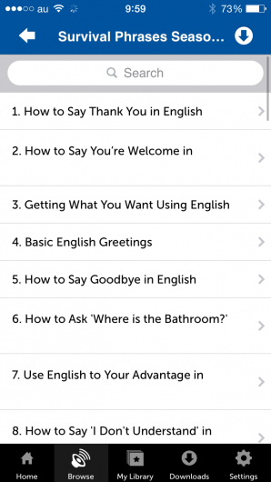 Screenshot 3 - Innovative Language 101: Learn English on the go! 