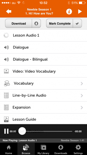 Screenshot 1 - Innovative Language 101: Learn Spanish on the go! 