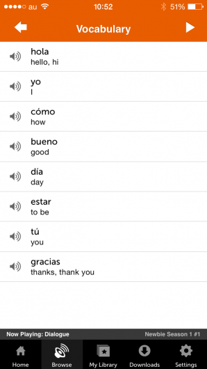 Screenshot 2 - Innovative Language 101: Learn Spanish on the go! 