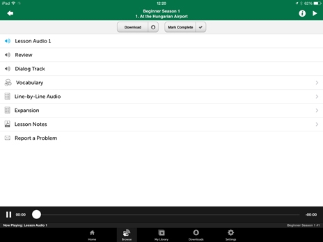 Screenshot 1 - Innovative Language 101: Learn Hungarian on the go! 