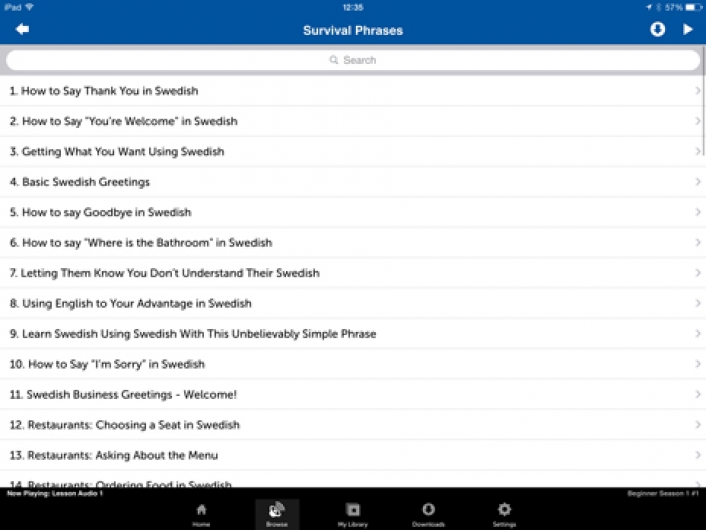Screenshot 3 - Innovative Language 101: Learn Swedish on the go! 