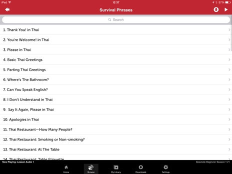 Screenshot 3 - Innovative Language 101: Learn Thai on the go! 
