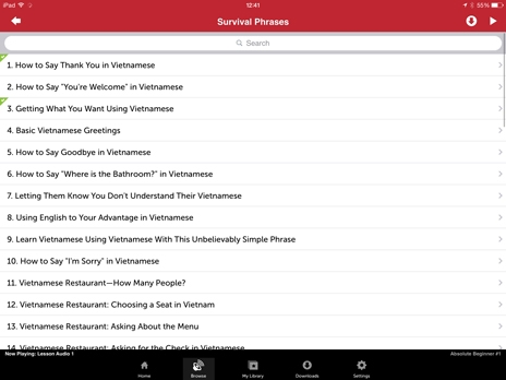 Screenshot 3 - Innovative Language 101: Learn Vietnamese on the go! 